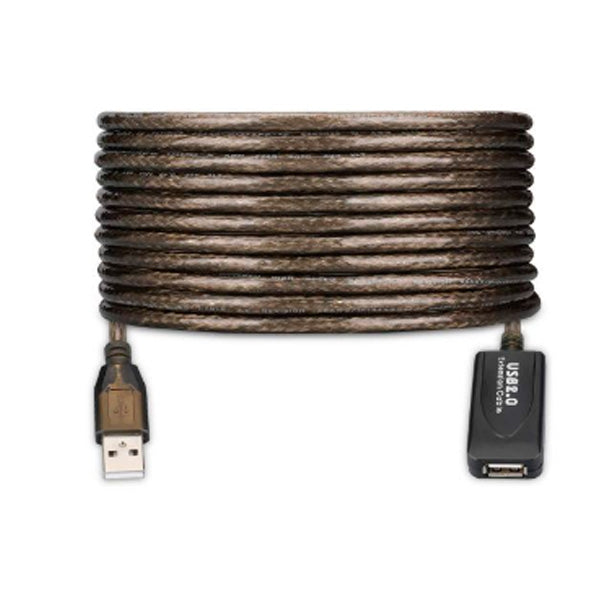 Cabo Extensão USB 2.0 EWENT / Amplificada 15MT / Preto / EW1022_0