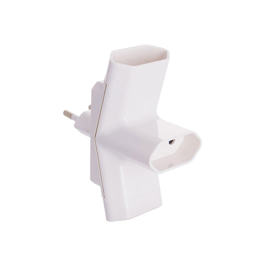 Ficha 3 tomadas bipolar 10a 250v 4mm 15098 solera_0
