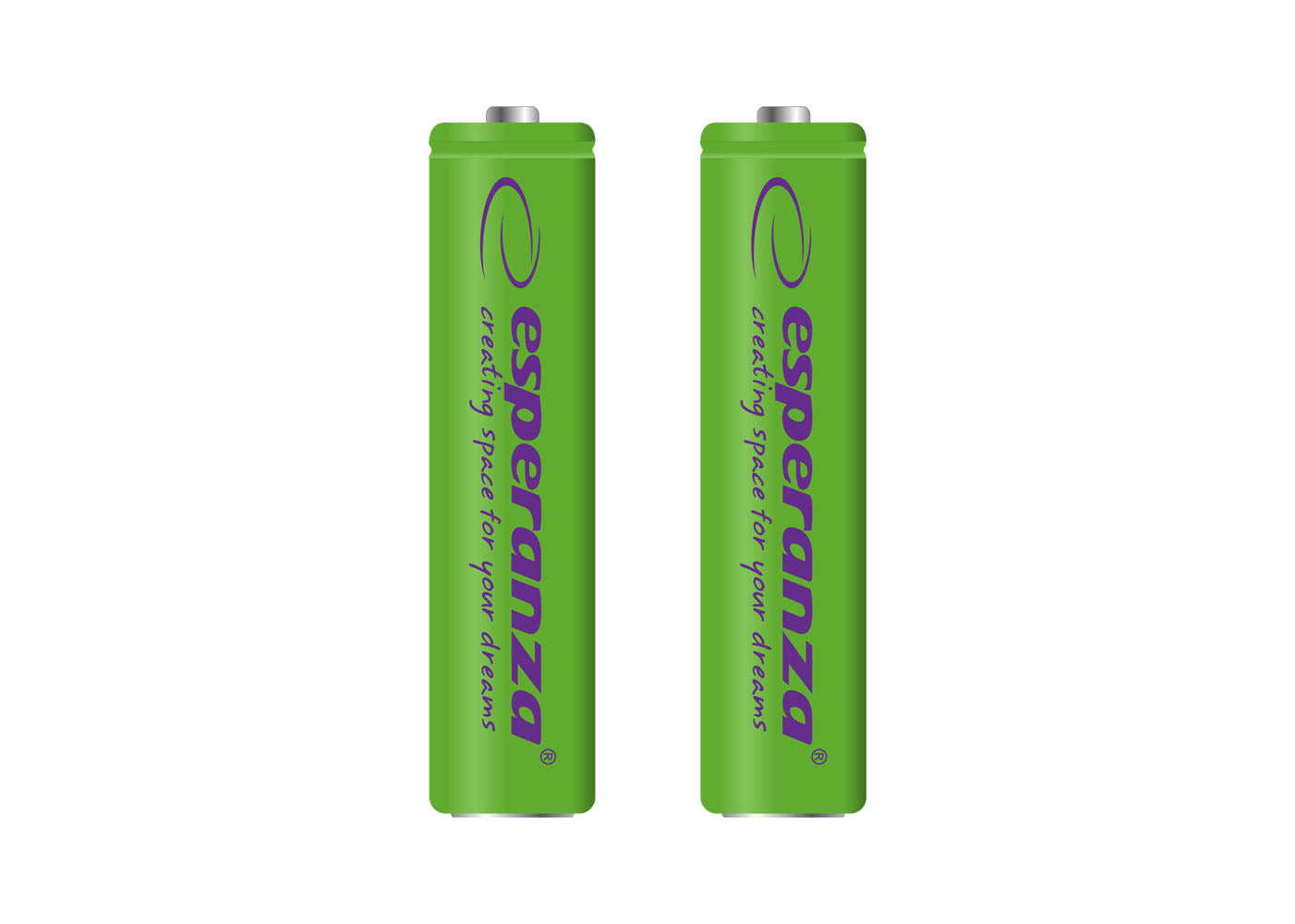 ESPERANZA RECHARGEABLE BATTERIES Ni-MH AAA 1000MAH 2PCS. GREEN
_0