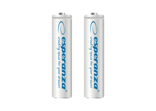 ESPERANZA RECHARGEABLE BATTERIES Ni-MH AAA 1000MAH 2PCS. WHITE
_0