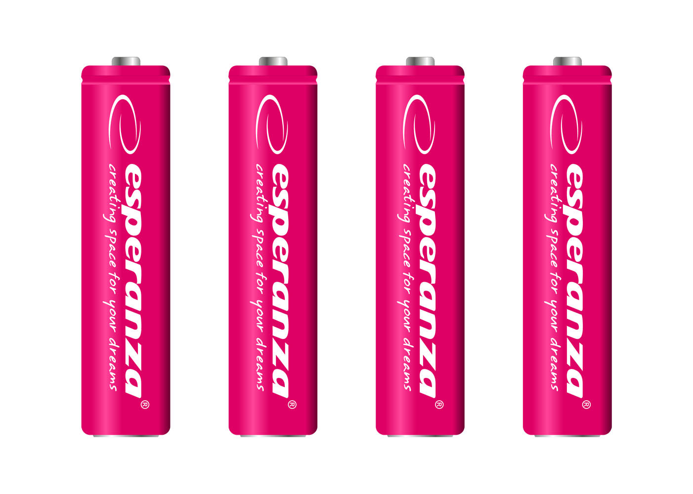 ESPERANZA RECHARGEABLE BATTERIES Ni-MH AAA 1000MAH 4PCS. RED
_0