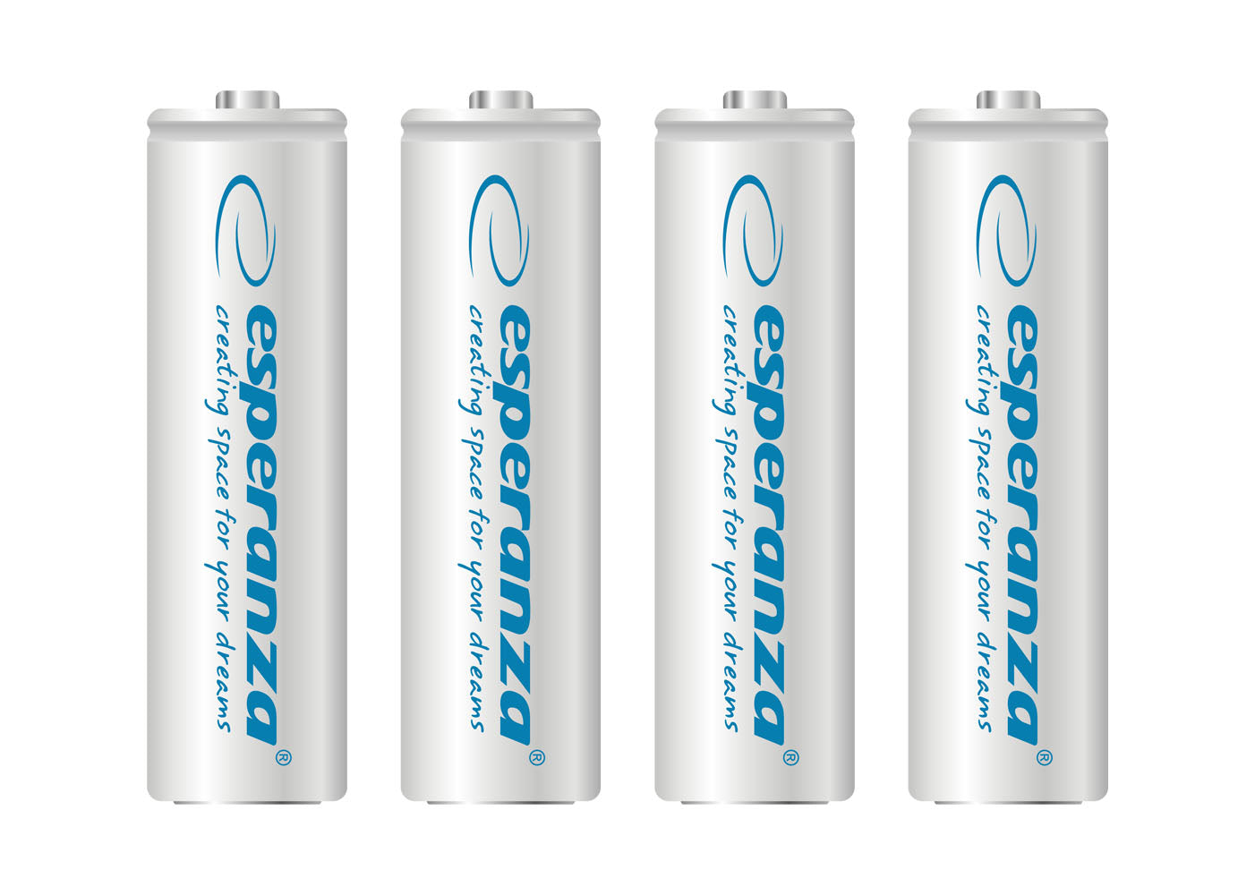 ESPERANZA RECHARGEABLE BATTERIES Ni-MH AA 2000MAH 4PCS. WHITE
_0