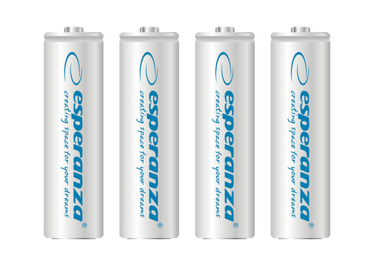 ESPERANZA RECHARGEABLE BATTERIES Ni-MH AA 2000MAH 4PCS. WHITE
_0