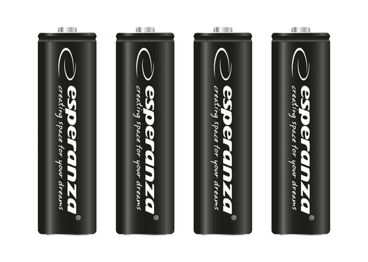 ESPERANZA RECHARGEABLE HIGH CAPACITY BATTERIES Ni-MH AA 2600MAH 4PCS.
_0