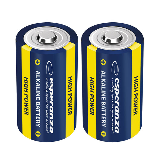 ESPERANZA ALALINE BATTERY D LR20 2PCS. BLISTER_0