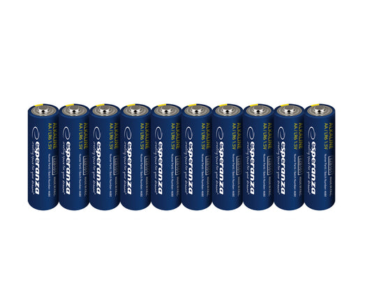 ESPERANZA ALKALINE BATTERIES AA 10PCS. SHRINK FOIL WRAPPED_0
