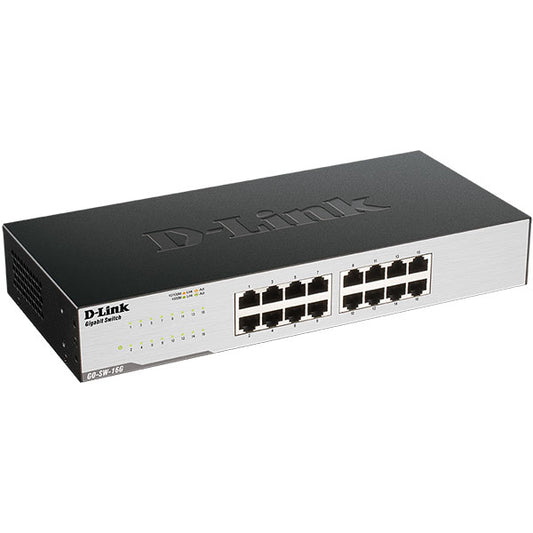 Switch D-LINK 16-PORT GIGABIT EASY DESKTOP / Preto / GO-SW-16G/E_0