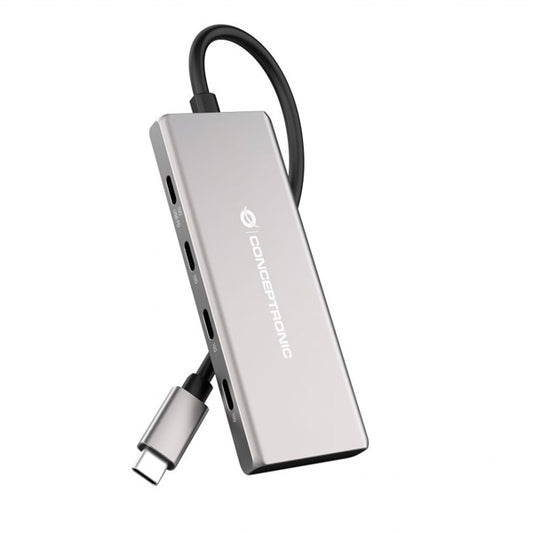 Hub USB Conceptronic HUBBIES17G 7-Port USB 3.2 Gen-2 / Preto / 10Gbps_0