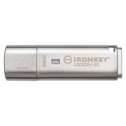 USB-Stick Kingston IronKey Locker+ 50 / 64 GB / Preto_0