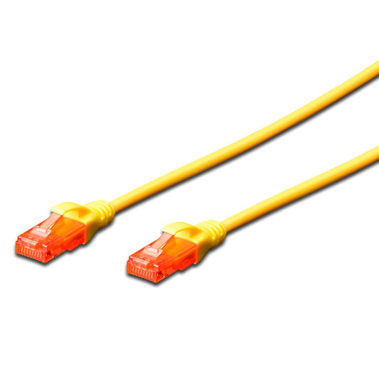 Chicote CAT6 UTP EWENT / Amarelo / 0.5MT_0