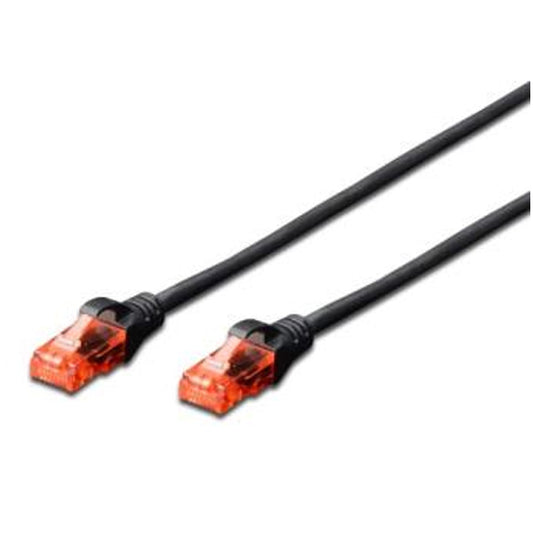 Cabo de Rede Ewent Chicote Slim Patch CAT6 UTP / Preto / 5m_0