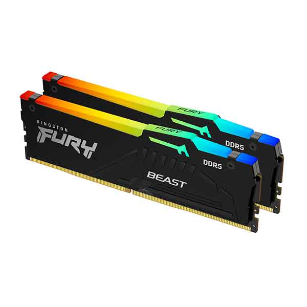 Módulo de Memória Kingston Technology FURY Beast RGB / 16 GB 2 x 8 GB DDR5 2600 MHz_0