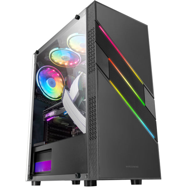 Caixa ATX MARS GAMING / ARGB Front 12cm / Vidro Preto_0