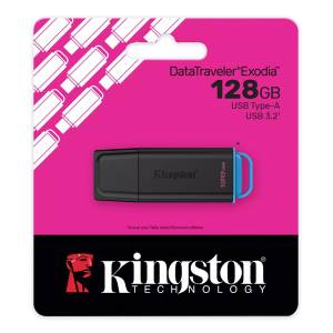 Kingston Technology DataTraveler 128GB PortÃ¡til USB 3.2 Gen 1 Exodia Negro + Azul_1