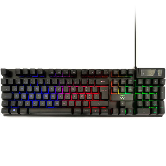 Teclado Ewent PL3319 / QWERTY Português / Preto_0