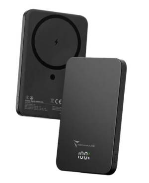 Techmade Powerbank 5000mAh Usb-C Wireless Magnetico Black_0