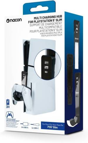 PS5 Nacon Base di Ricarica Dual Sense/Edge + Hub USB_1