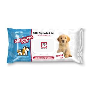 RMove Salviette Pet Igienizzanti con Clorexidina 17x20 1Cnf/100pz_0