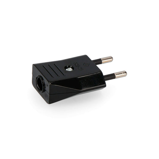 Ficha 10a 250v preta 4mm (retractilada) edm_0