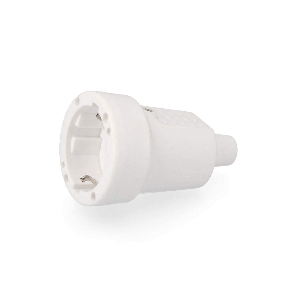 Ficha fÃªmea de borracha 10/16a 250v t/tl ip44 4,8mm branca (retractilada) edm_0