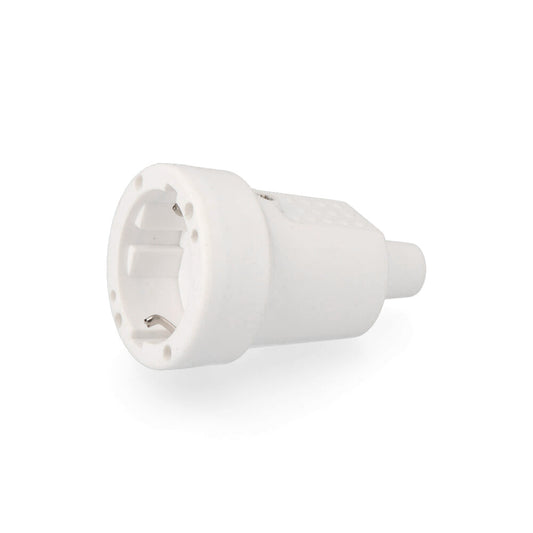 Ficha fÃªmea de borracha 10/16a 250v t/tl ip44 4,8mm branca (retractilada) edm_0