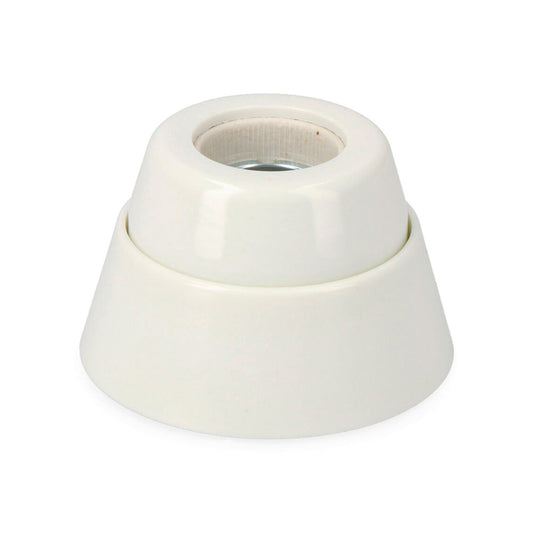 Casquilho de superfÃ­cie e27 reto porcelana (retractilado) edm_0