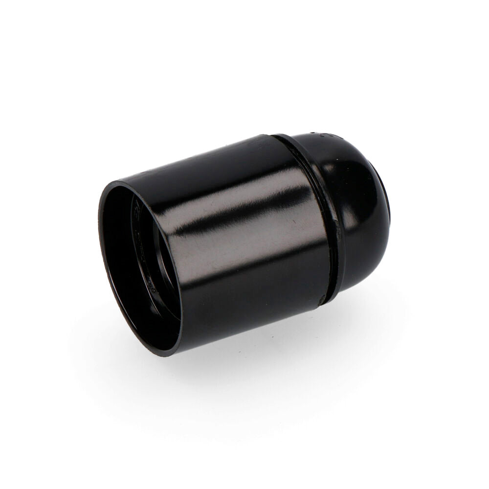 Casquilho baquelite reforÃ§ado e27 preto (retractilado) (22285) edm_0