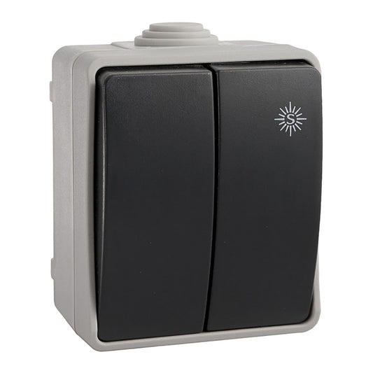 Comutador duplo estanque econÃ³mico ip44 (retractilado) 16a 250v solera_0