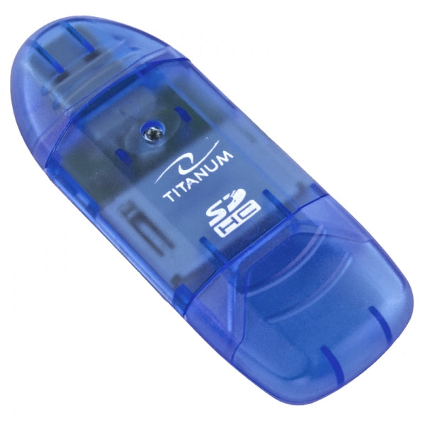 TITANUM TA101B SDHC USB 2.0 CARD READER BLUE_0