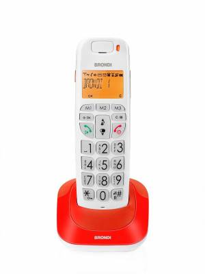 Telefono Cordless Brondi Bravo Bright Rosso_0