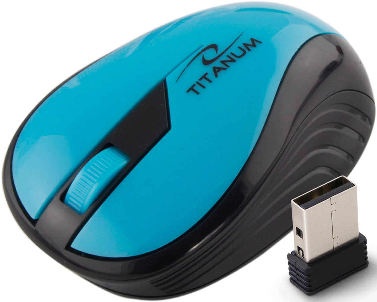 TITANUM WIRELESS 2.4GHZ OPTICAL MOUSE 3D USB RAINBOW TURQUISE_0
