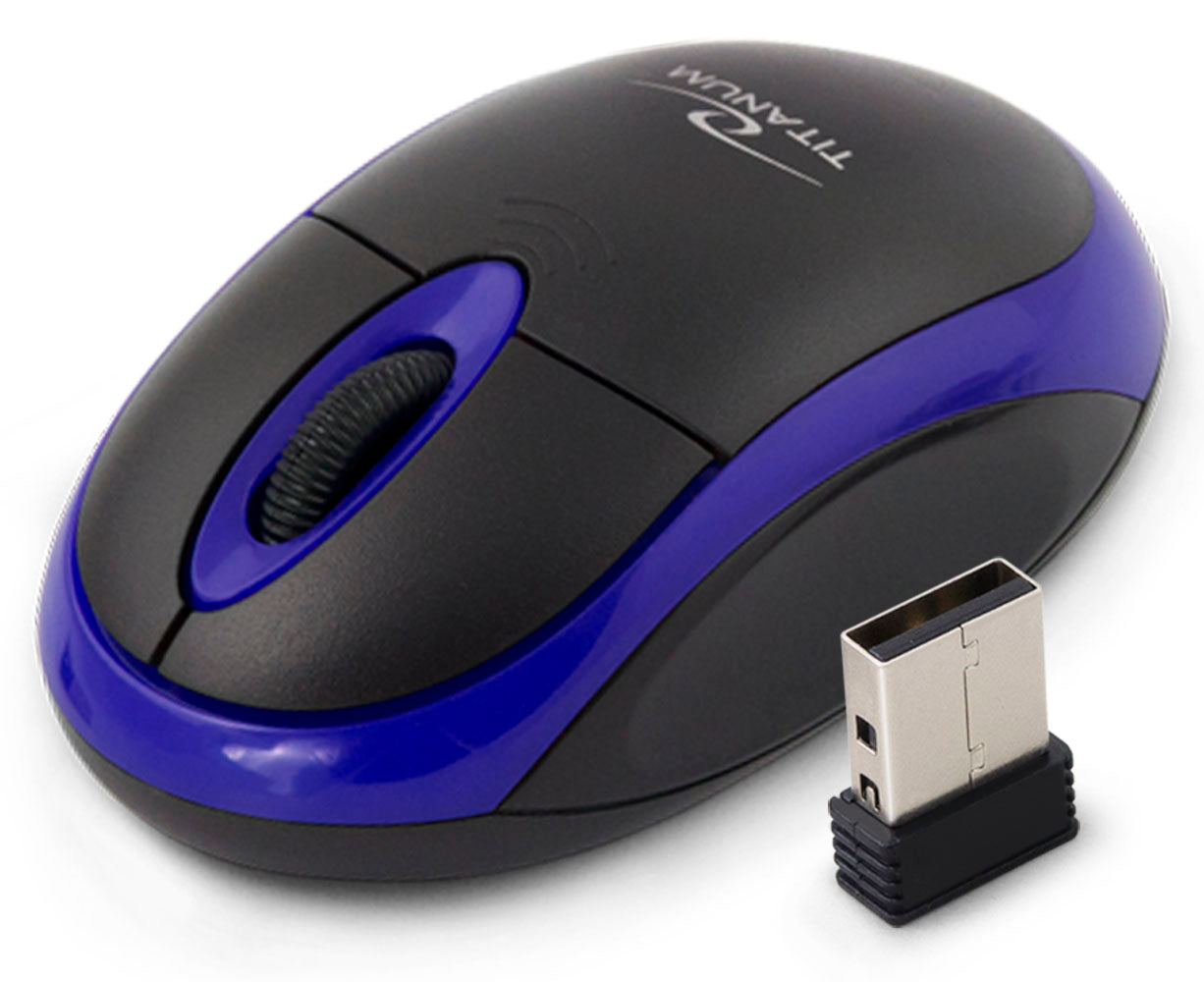TITANUM WIRELESS 2.4GHZ OPTICAL MOUSE 3D USB VULTURE BLACK/BLUE_0