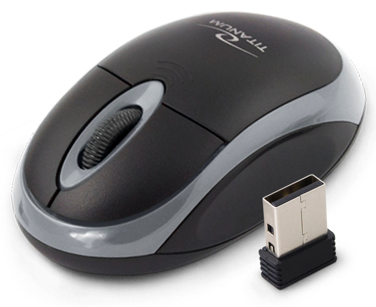 TITANUM WIRELESS 2.4GHZ OPTICAL MOUSE 3D USB VULTUREE BLACK/GREY_0