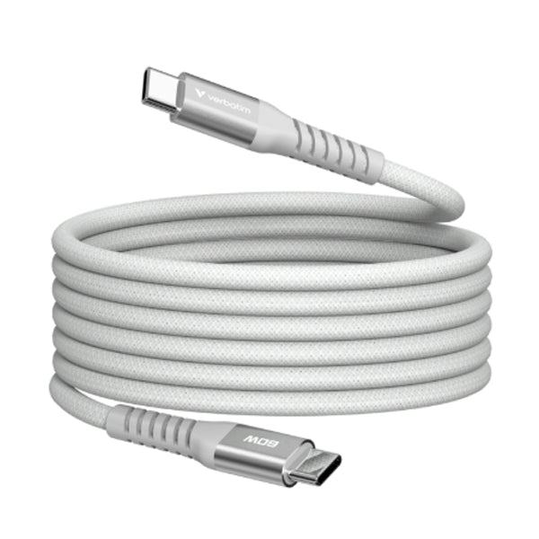 Cabo USB-C Verbatim / Cinza / 1.20m / 60W_0
