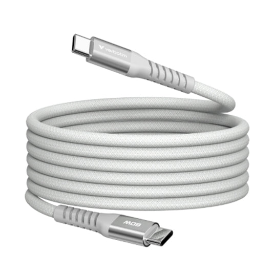 Cabo USB-C Verbatim / Cinza / 1.20m / 60W_0