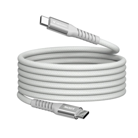 Cabo USB-C Verbatim / Magnético Nylon / Cinza 1.20m / 100W 480Mbps / VER31854_0