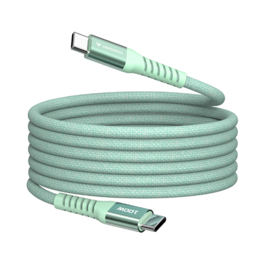 Cabo USB-C Verbatim / Verde / 100W 120cm 31855_0