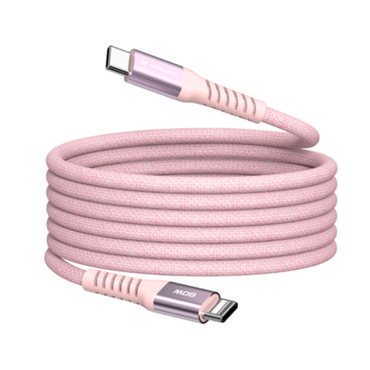 Cabo USB-C Verbatim / Rosa 100W 120cm 31857_0