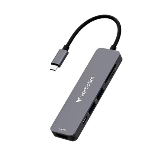Dock USB-C Verbatim / Preto / PD100W / HDMI / 4K_0