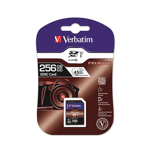 Verbatim SDXC Card 256GB Class 10_0