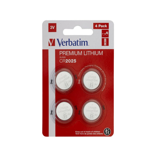 Verbatim Pilhas CR2025 3V Lithium / 4 Unidades_0