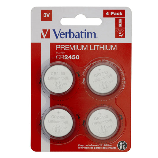 1x4 Verbatim CR 2450 Lithium battery 49535_0