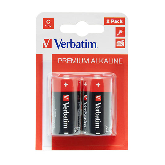 VERBATIM PILHAS ALCALINAS C LR14 / PACK 2 UNIDADES_0