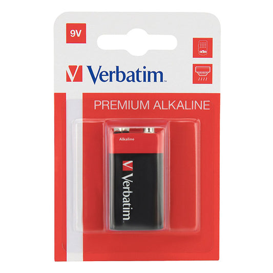 Bateria Alcalina 9V Block 6 LR 61 - Verbatim / Cor: Preto_0