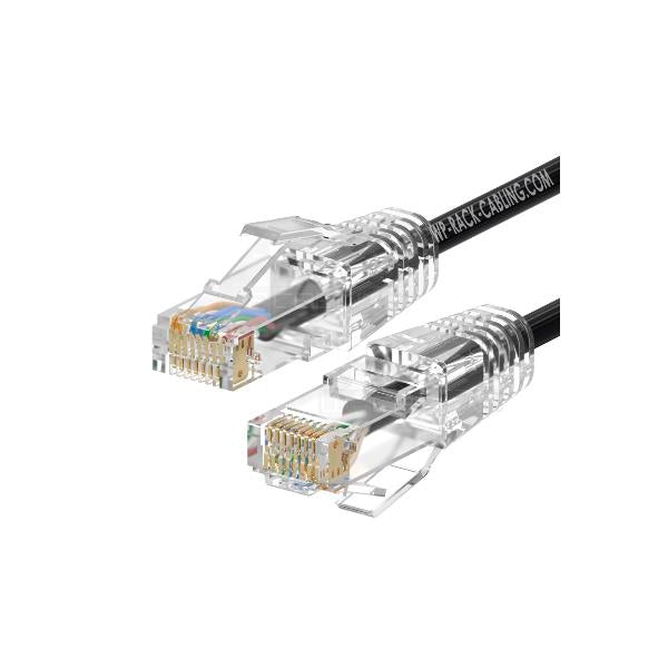 WP WPC-PAT-6AU002BL cable de red Negro, Verde 0,2 m Cat6a U/UTP (UTP)_0