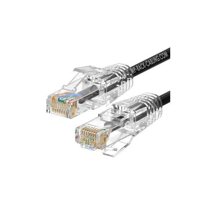 WP WPC-PAT-6AU005BL cable de red Negro, Verde 0,5 m Cat6a U/UTP (UTP)_0