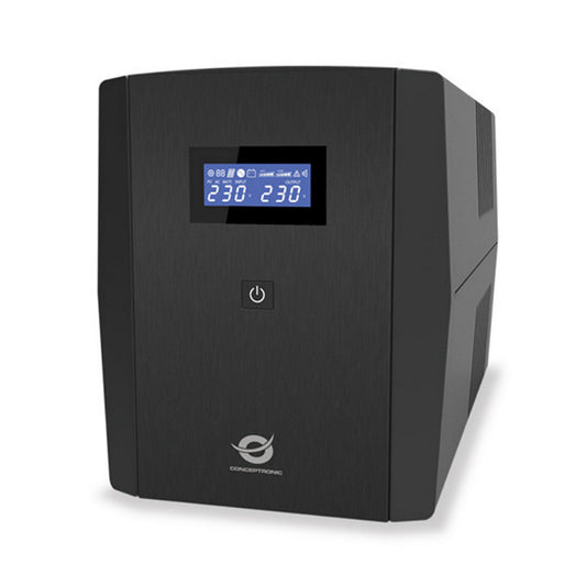 UPS CONCEPTRONIC Zeus 1200VA / Preto / 3 IEC + 2 Schuko_0