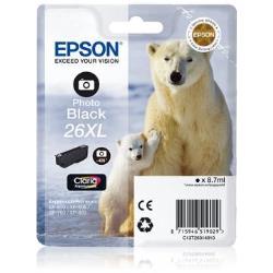 Tinta Epson / Preto / No 26XL 8,7 ml (C13T26314012)_0