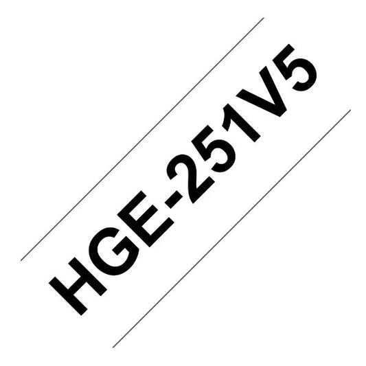 HGE251V5 NASTRO HG DA 24MM NERO SU BIANCO (CONSENTE VELOCITÃƒâ‚¬ DI STAMPA 80 MM/S RISOLUZIONE 360X7_0