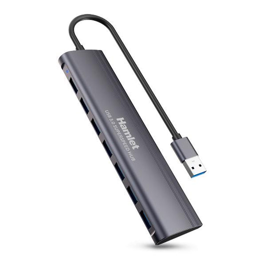 XHUB-07A3 - HUB USB 3.0  7 PORTE ALLUMINIO AUTOALIMENTATO_0